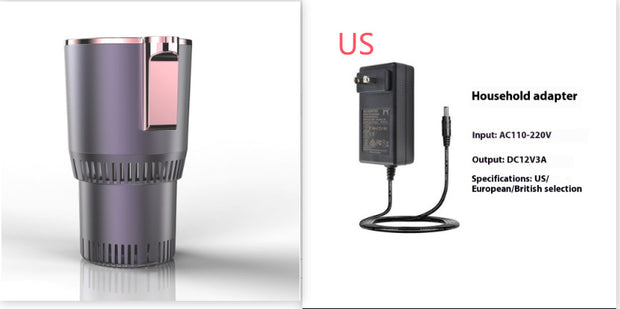 2-in-1 Car Cup Warmer & Cooler with Display