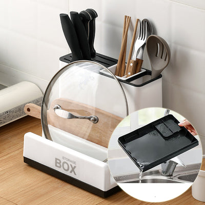 Kitchen Knife & Tool Organizer – Space-Saving Storage Rack Solution