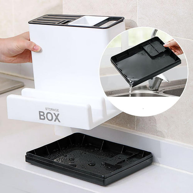 Kitchen Knife & Tool Organizer – Space-Saving Storage Rack Solution