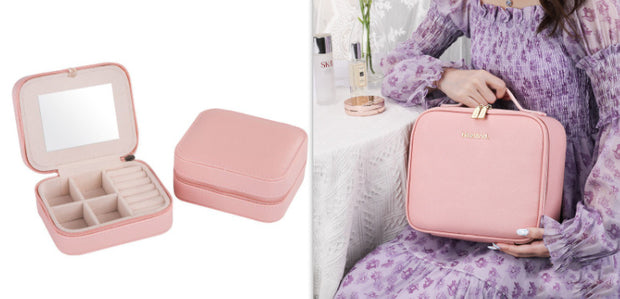 Smart LED Makeup Bag – Portable Mirror Cosmetic Travel Case