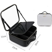 Smart LED Makeup Bag – Portable Mirror Cosmetic Travel Case