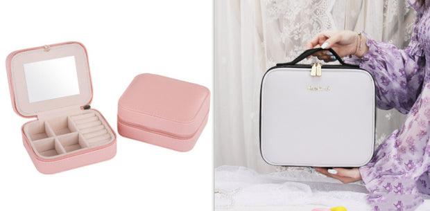Smart LED Makeup Bag – Portable Mirror Cosmetic Travel Case