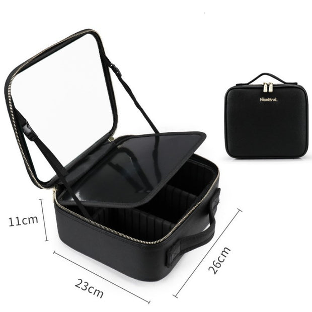 Smart LED Makeup Bag – Portable Mirror Cosmetic Travel Case